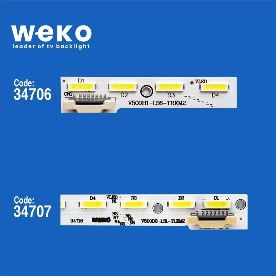 Wkset-5280 34706X1 34707X1 V500D2-Ls1 2 Adet Led Bar (56Led)