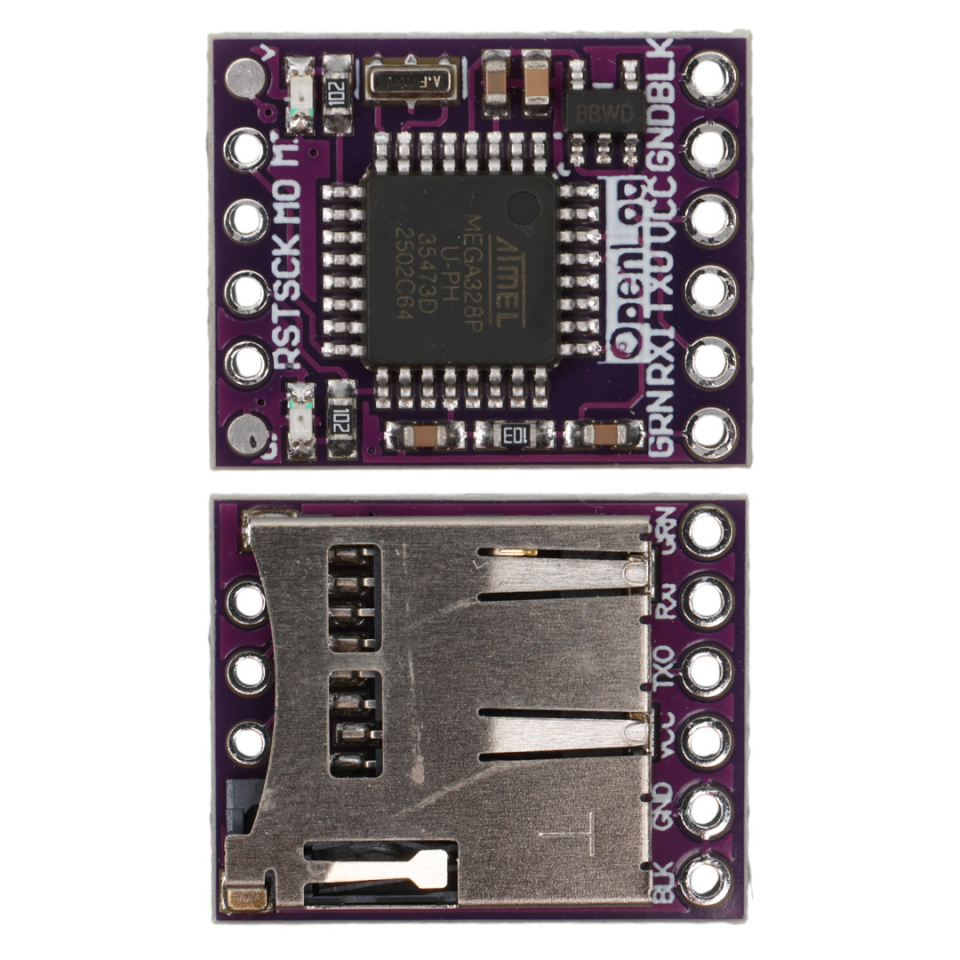 Openlog Atmega328p Microsd Seri Veri Kaydedici Modül