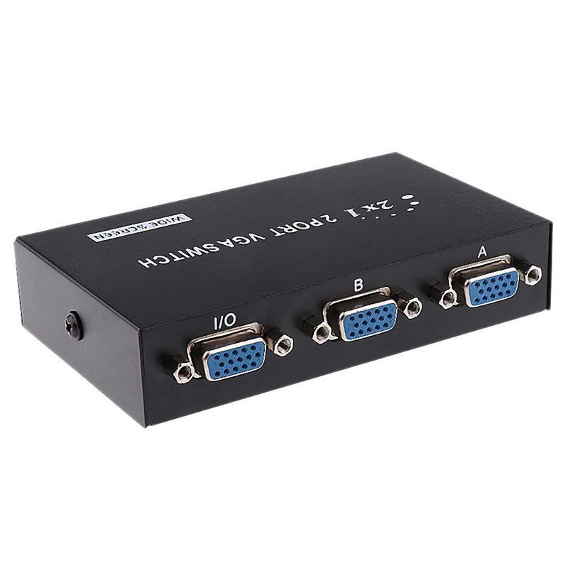 PowerMaster PM-4263 2 Port Giriş 1 Çıkış Manuel VGA Splitter