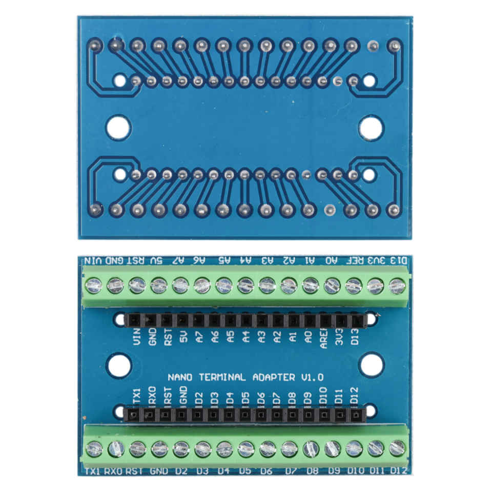 Arduino Nano Terminal Adapter V1.0 (Klemens Genişletme Modülü)