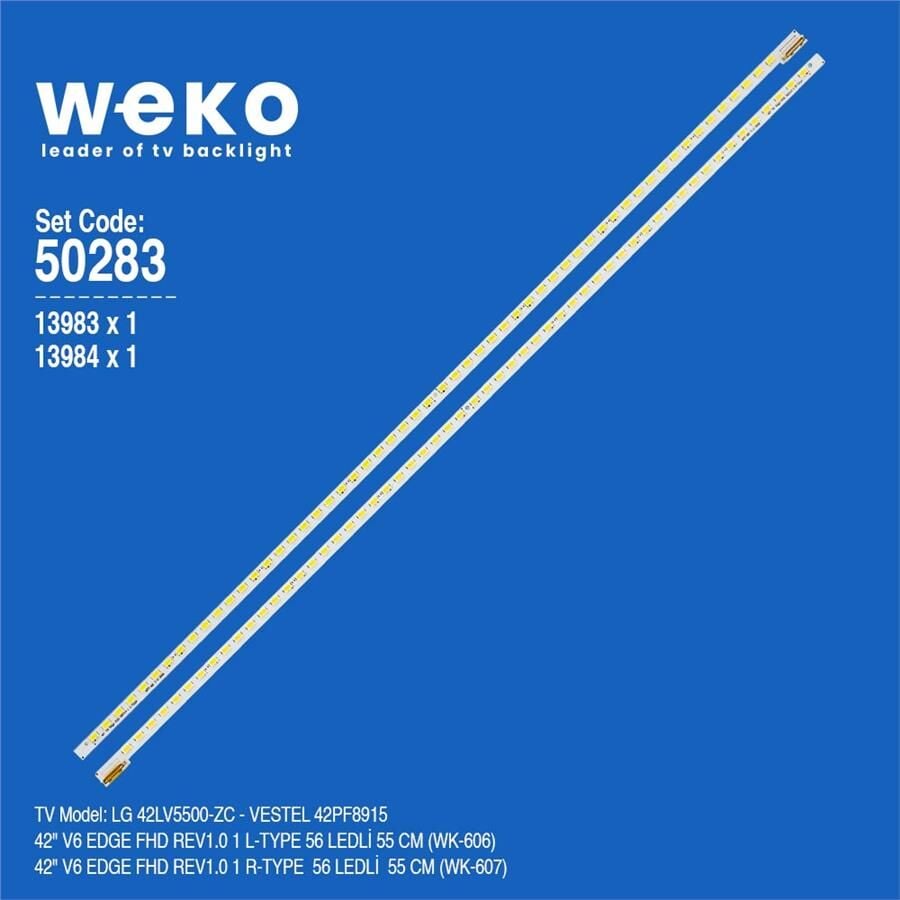 Wkset-5283 13983X1 13984X1 42 V6 Edge Fhd Rev1.0  2 Adet Led Bar (56Led)